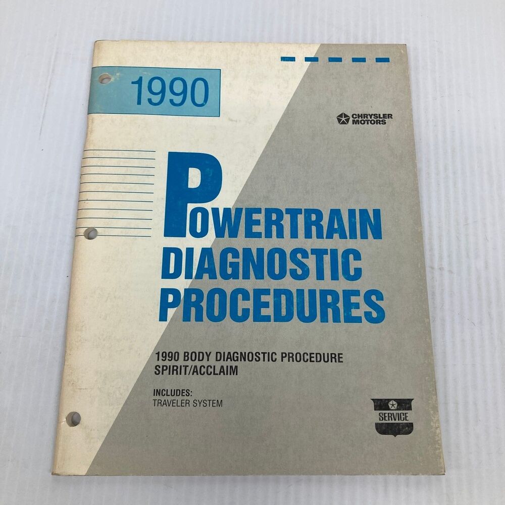 Powertrain Diagnostic Procedures Chrysler Spirit Acclaim 1990